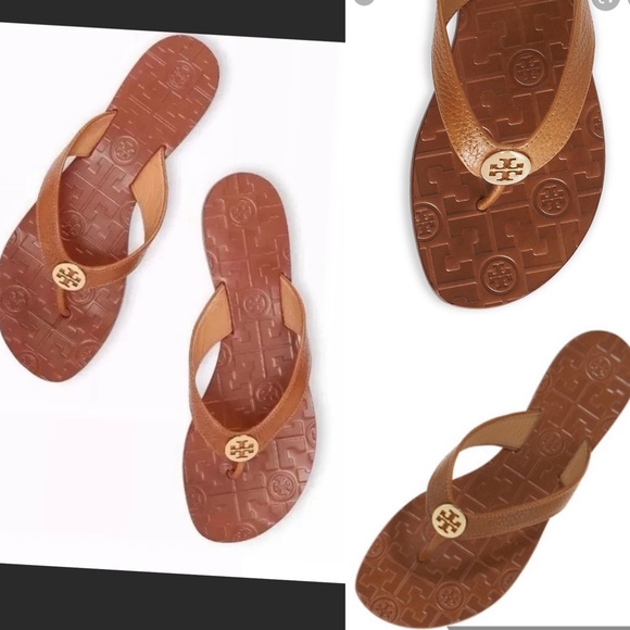 NIB Tory Burch THORA Thumbled Sandals - Picture 13 of 14